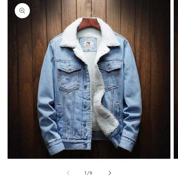 Denim Sherpa Jacket. New with tags. - Picture 1 of 4